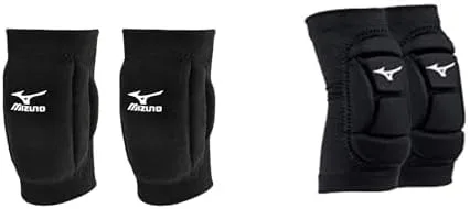Mizuno Rodillera T10 Plus, rodillera de voleibol para adultos, color negro, coderas MZO de talla única, color negro, pequeño/mediano