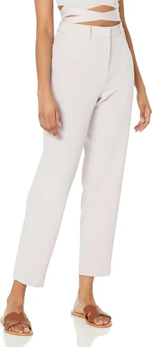 The Drop Abby Pantalón frontal plano para mujer