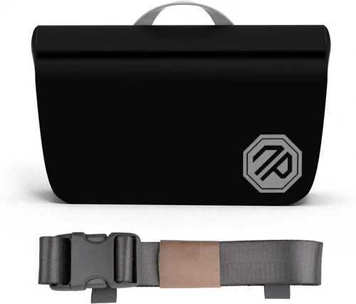 niphean Riñonera impermeable IPX7, bolsa seca magnética con cierre de una Negro