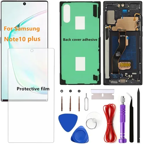 OLED para Samsung Galaxy Note10 Plus 5G Pantalla LCD táctil Montaje de pantalla táctil Soporte de huellas dactilares y S-Pen Galaxy NOTE10 Plus