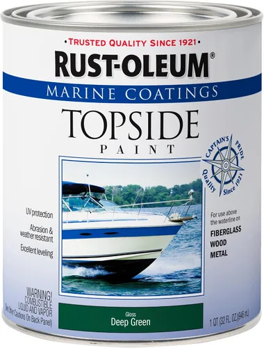 Vista 18 de Rust-Oleum pintura marina para parte superior, 1 cuarto., 207000 Blanco semi-brillante