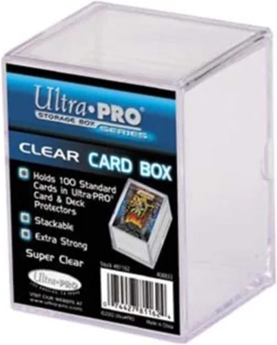 Ultra PRO 81147 Caja de almacenamiento de tarjetas transparentes de 2 piezas, 150 unidades