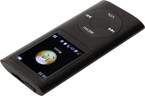 Reproductor de MP3 Elegante multifuncional sin pérdida Sonido delgado Pantalla LCD de 1.8 pulgadas Reproductor de música MP3 portátil (negro)