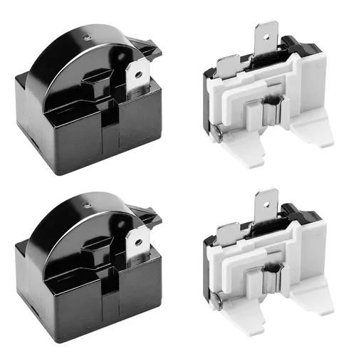 Wehhbtye Relé de arranque de refrigerador de 1 clavija QP2-4.7/4r7 y 6750C-0005P Protector de sobrecarga - Compatible con compresor y congeladores LG