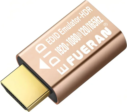 Emulador de pantalla fantasma sin cabeza con enchufe HDMI compatible con HDMI (se ajusta a la nueva generación de 1920 x 1080 a 165 Hz) (1920 x 1080