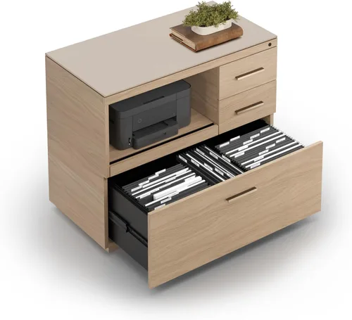 Vista 6 de BDI Furniture - Sequel Studio - Armario multifunción 6617 (Bronce/Duna, Nogal Neo)
